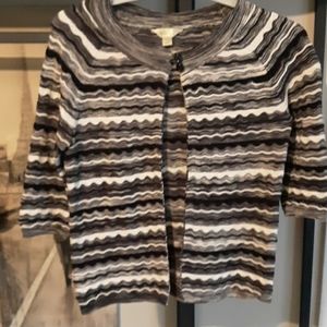 Passports black and white cardigan